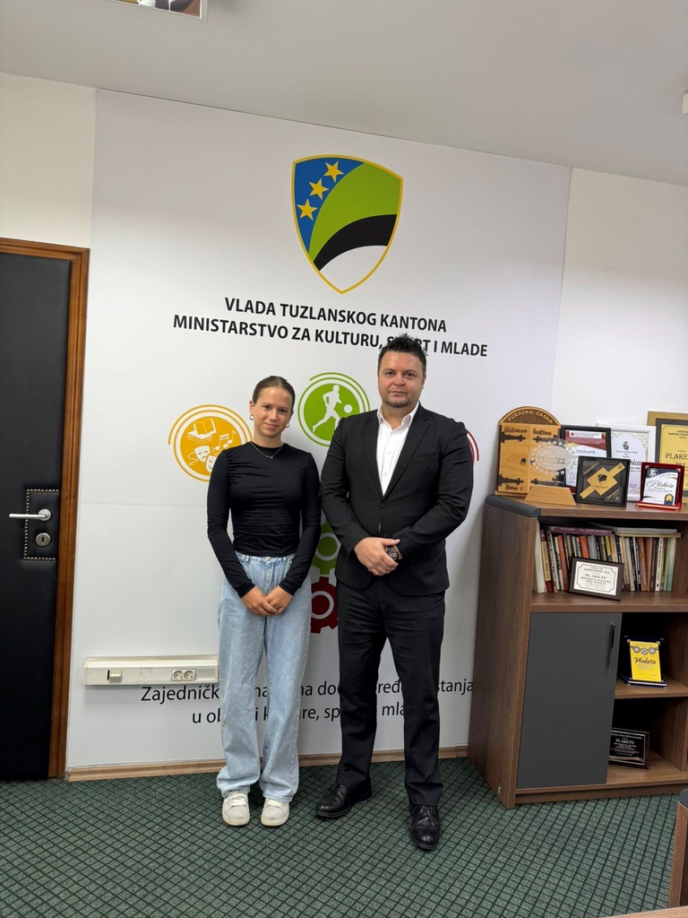 Ministar Gazdić ugostio zlatnu Zerinu Vrabac