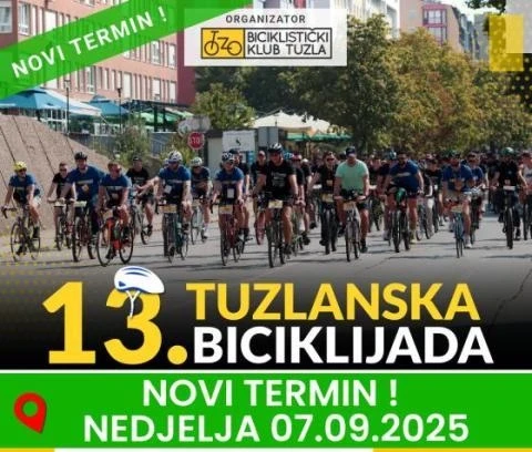 PU Tuzla - obavijest o održavanju 13. Tuzlanske biciklijade